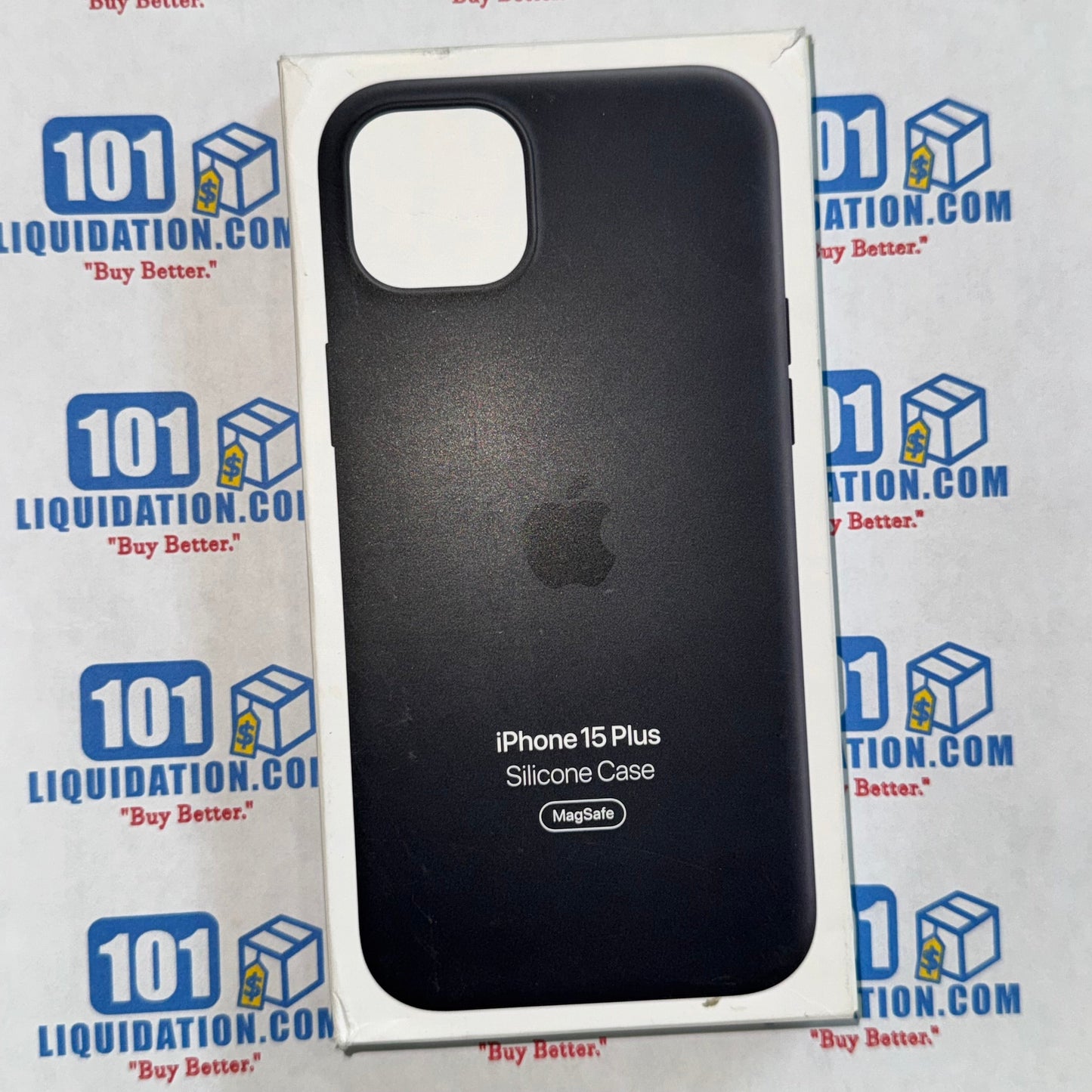 Apple iPhone 15Plus Silicone Case with MagSafe-Black - Open Box