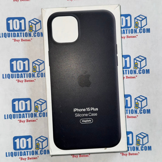 Apple iPhone 15Plus Silicone Case with MagSafe-Black - Open Box