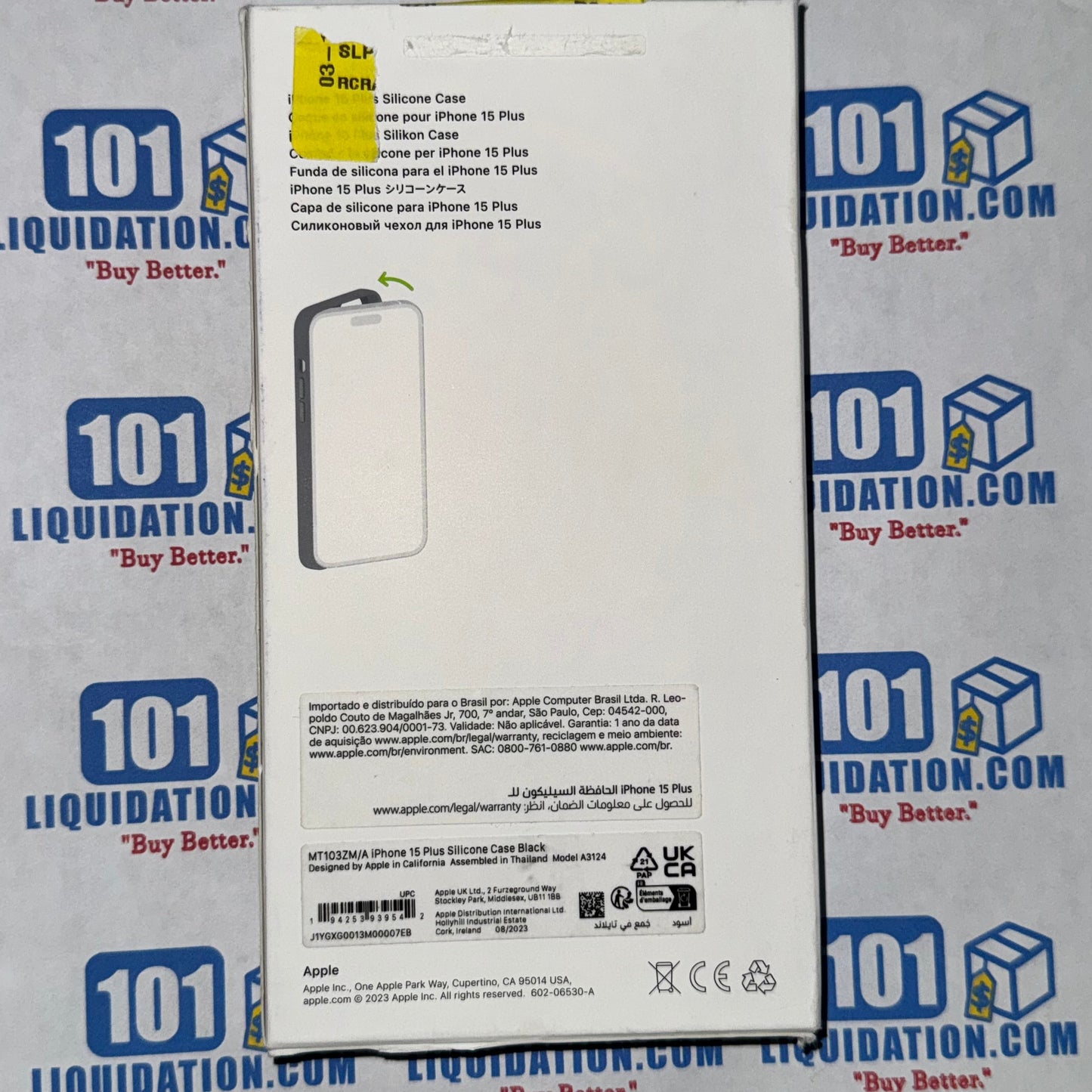 Apple iPhone 15Plus Silicone Case with MagSafe-Black - Open Box