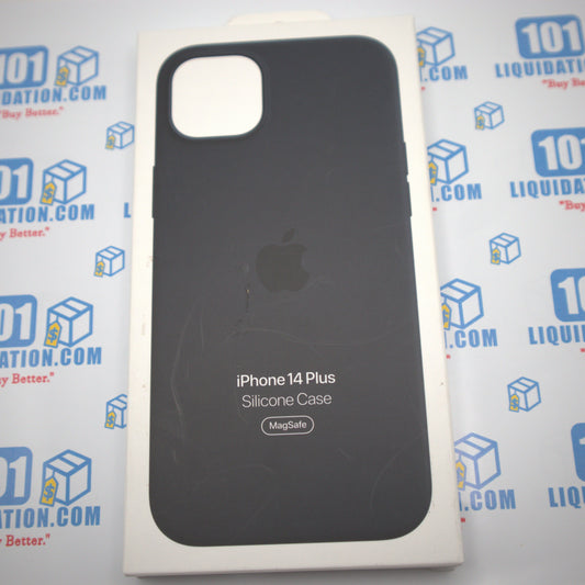 Apple Silicone Case with MagSafe For iPhone 14 Plus - Midnight-New